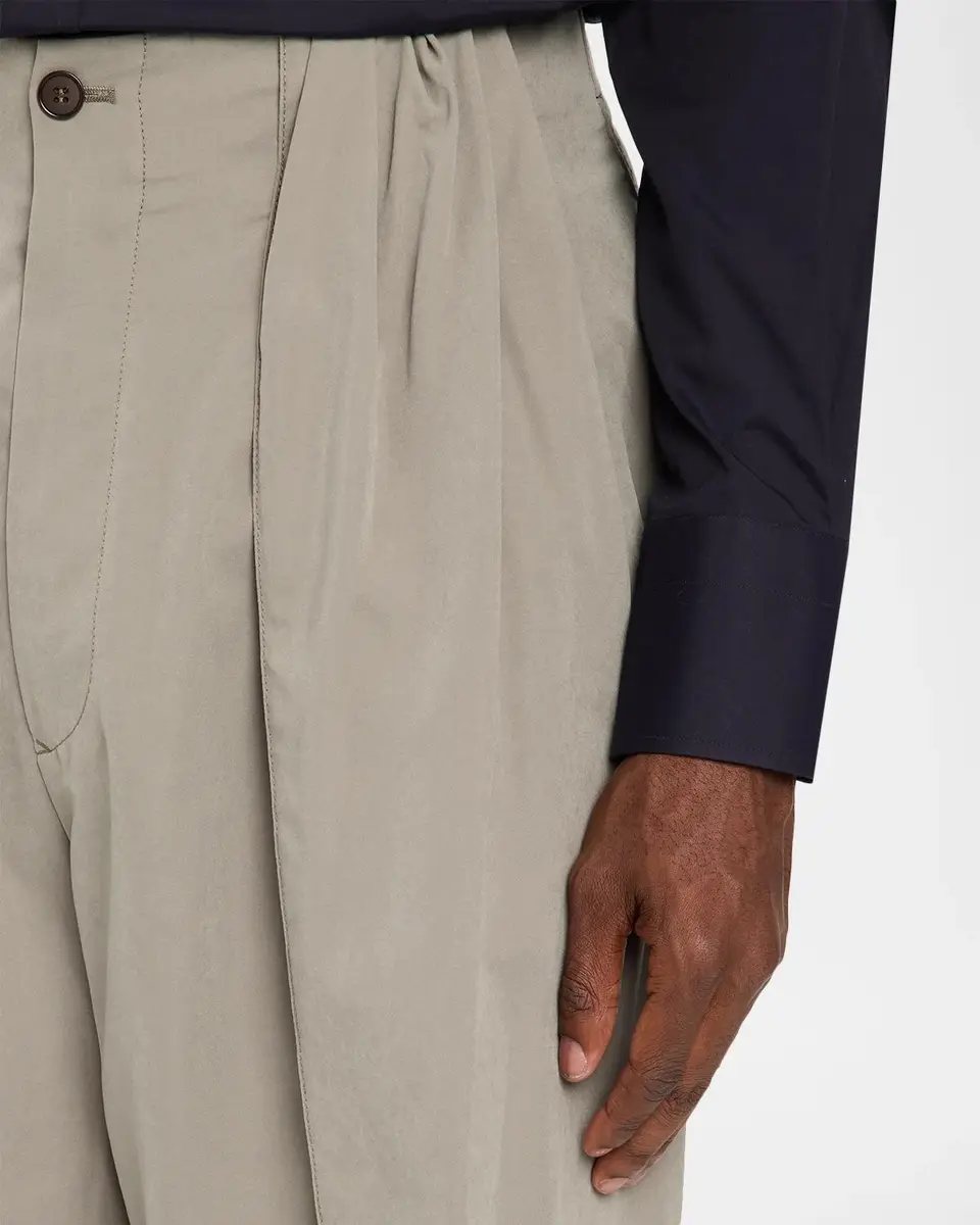 Giorgio Armani Men's Pleated Wide-Leg Trousers | Thumbnail 5 Giorgio Armani Men's Pleated Wide-Leg Trousers | Thumbnail 5