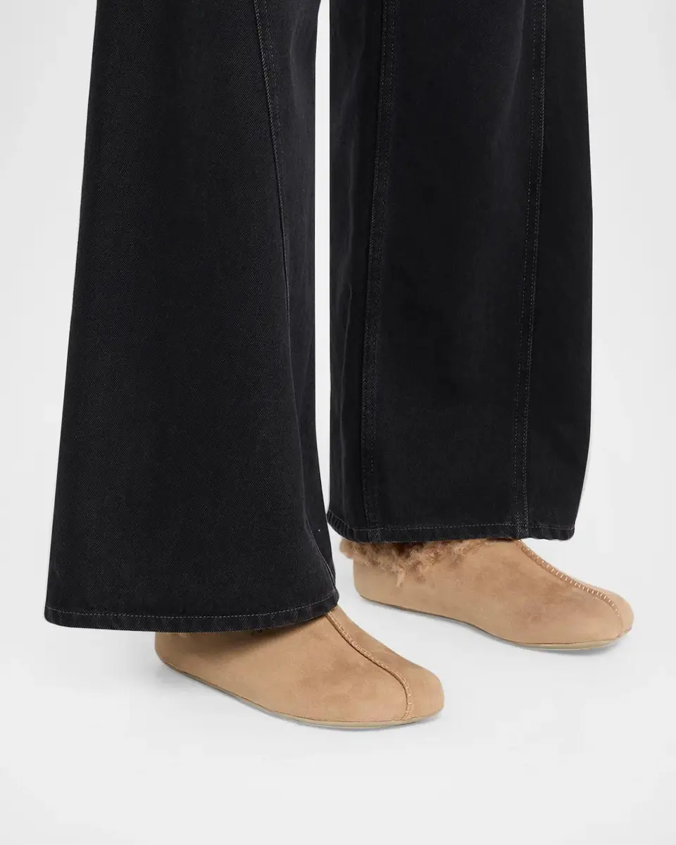 Maison Margiela Shearling-Lined Suede Anatomical Mules | Thumbnail 2 Maison Margiela Shearling-Lined Suede Anatomical Mules | Thumbnail 2