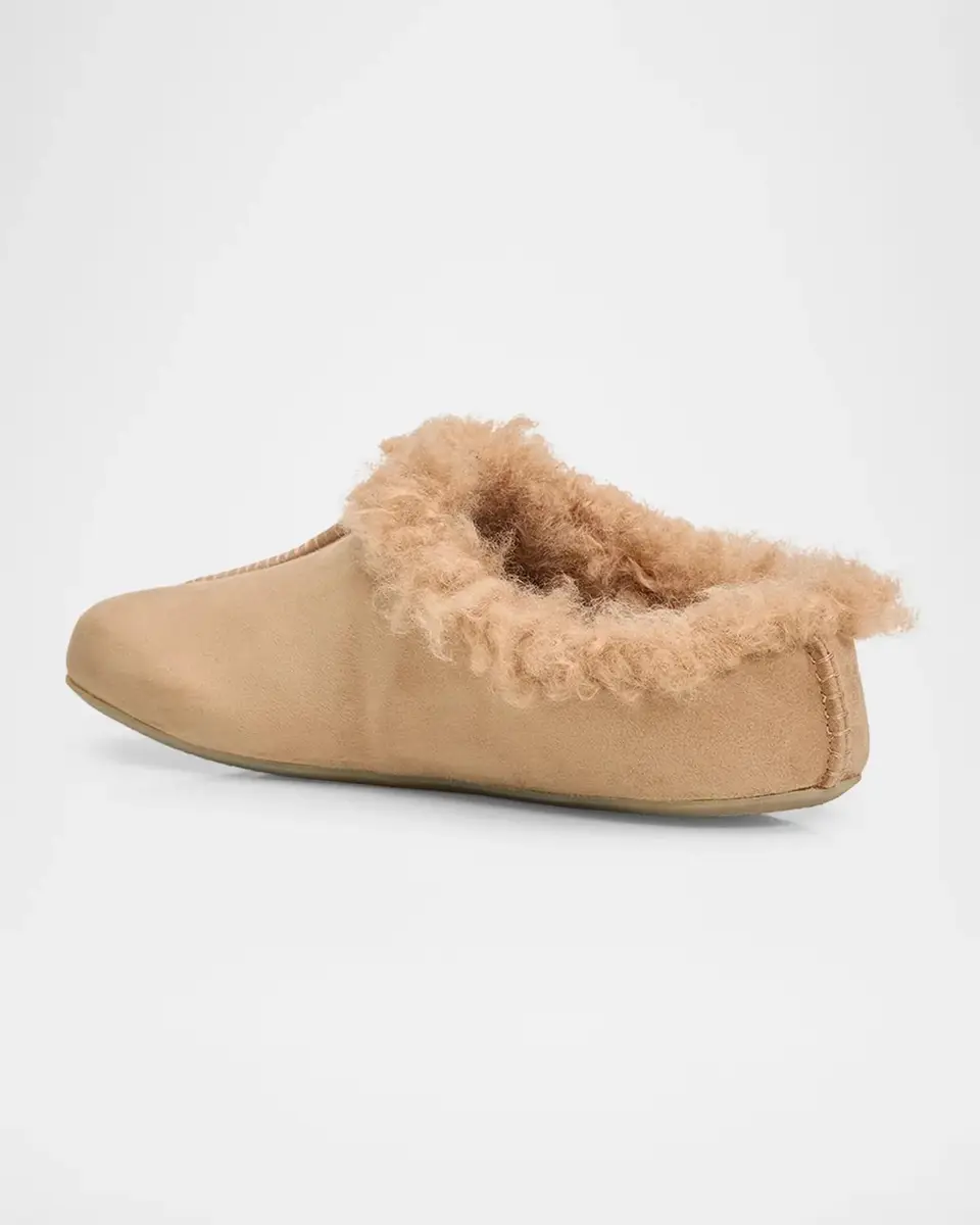 Maison Margiela Shearling-Lined Suede Anatomical Mules | Thumbnail 4 Maison Margiela Shearling-Lined Suede Anatomical Mules | Thumbnail 4