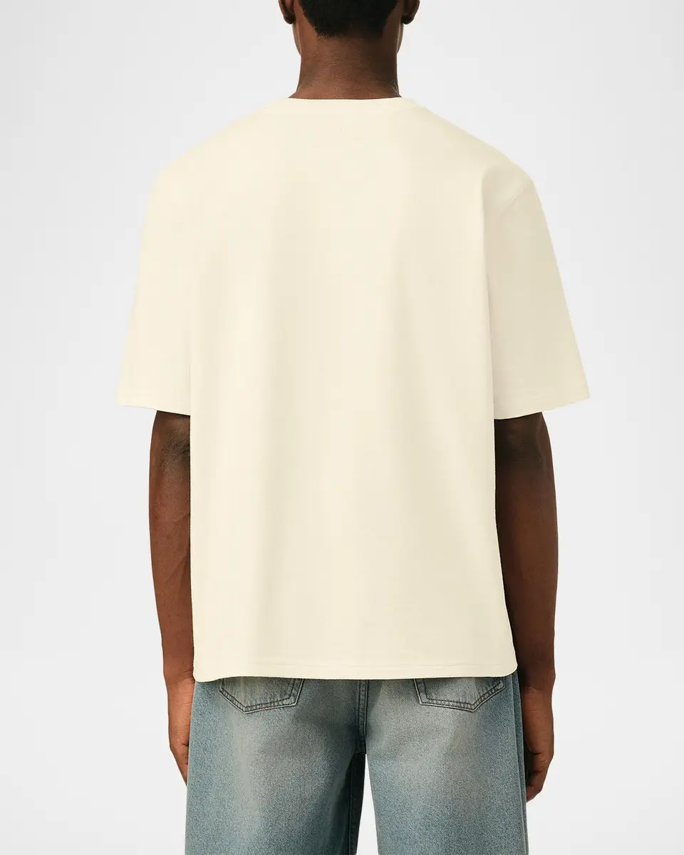 AMI PARIS Men's Tonal Ami De Coeur Crewneck T-Shirt | Thumbnail 3 AMI PARIS Men's Tonal Ami De Coeur Crewneck T-Shirt | Thumbnail 3