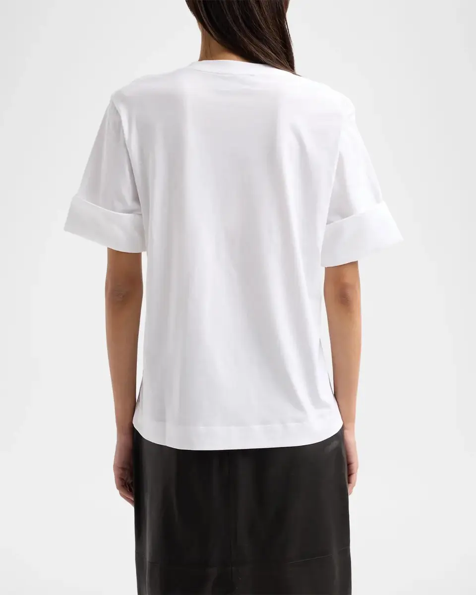 Simone Rocha Gathered Rose Wire Sleeve Boy T-Shirt | Thumbnail 4 Simone Rocha Gathered Rose Wire Sleeve Boy T-Shirt | Thumbnail 4