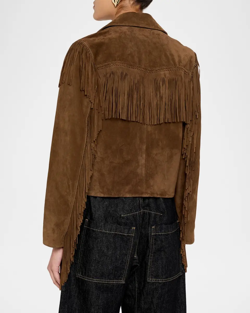 Nili Lotan Eloi Fringed Suede Jacket | Thumbnail 3 Nili Lotan Eloi Fringed Suede Jacket | Thumbnail 3