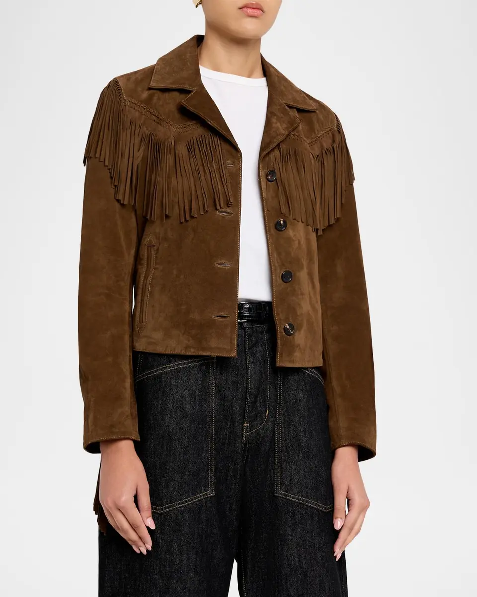 Nili Lotan Eloi Fringed Suede Jacket | Thumbnail 4 Nili Lotan Eloi Fringed Suede Jacket | Thumbnail 4