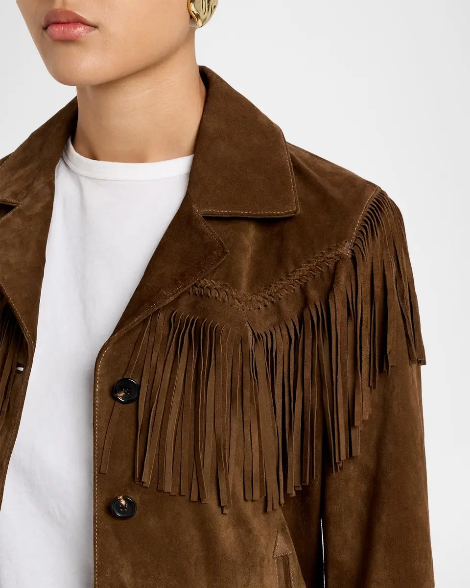 Nili Lotan Eloi Fringed Suede Jacket | Thumbnail 5 Nili Lotan Eloi Fringed Suede Jacket | Thumbnail 5