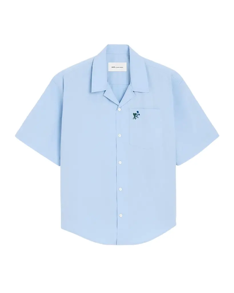 AMI PARIS Men's Ami de Caur-Pocket Short-Sleeve Shirt