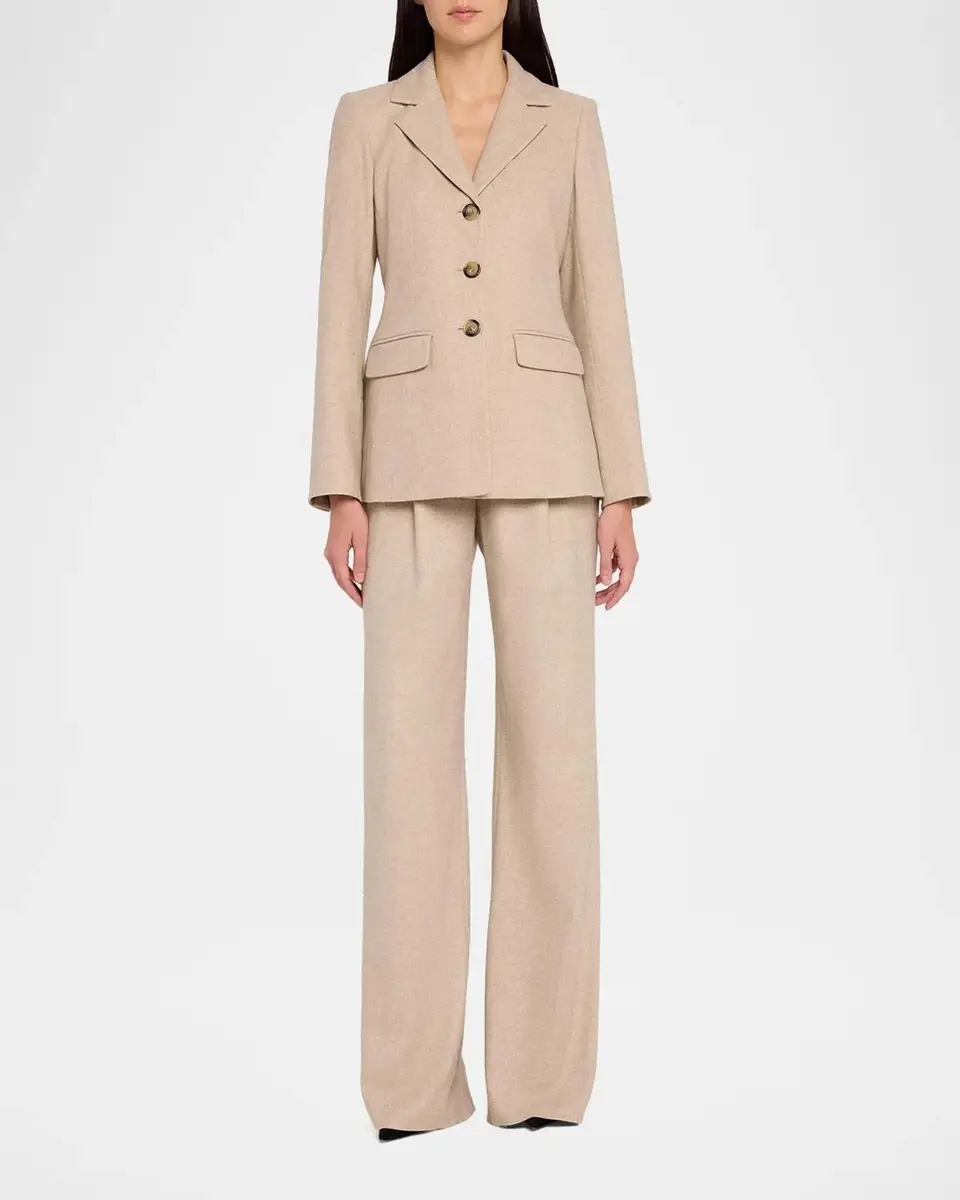 Veronica Beard Holt Stretch-Cotton Wide-Leg Pants | Thumbnail 2 Veronica Beard Holt Stretch-Cotton Wide-Leg Pants | Thumbnail 2