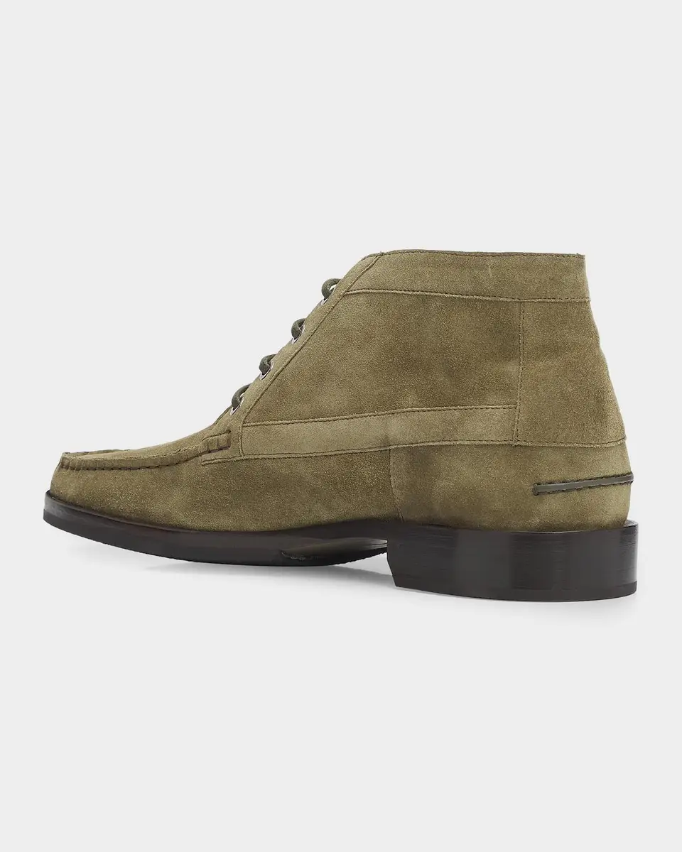 Manolo Blahnik Men's Rhinebeck Suede Ankle Boots | Thumbnail 4