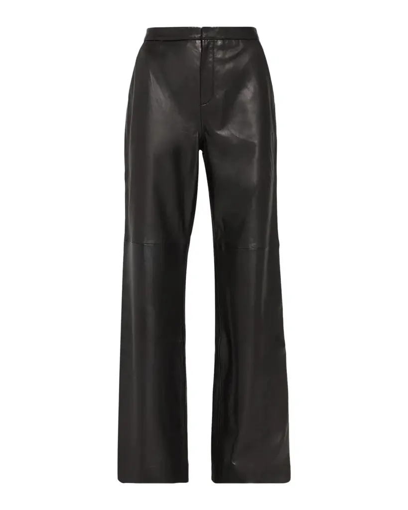 Livvy Leather Straight-Leg Trousers Livvy Leather Straight-Leg Trousers