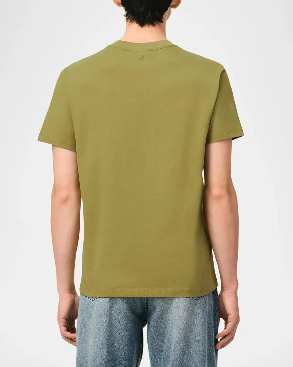 AMI PARIS Men's Cotton Ami De Coeur Cotton Crewneck T-Shirt | Thumbnail 3 AMI PARIS Men's Cotton Ami De Coeur Cotton Crewneck T-Shirt | Thumbnail 3