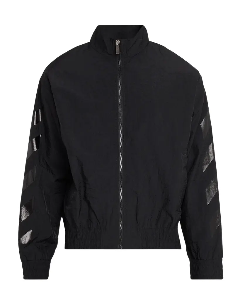 Off-White Men's Glossy Arrow Nylon Track Jacket