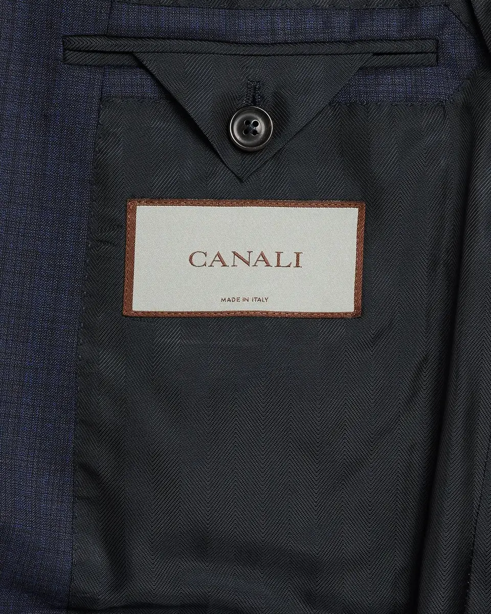 Canali Men's Wool Tonal Crosshatch Two-Piece Suit | Thumbnail 7 Canali Men's Wool Tonal Crosshatch Two-Piece Suit | Thumbnail 7