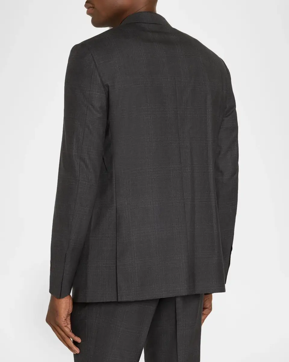 Canali Men's Wool Tonal Plaid Two-Piece Suit | Thumbnail 5 Canali Men's Wool Tonal Plaid Two-Piece Suit | Thumbnail 5