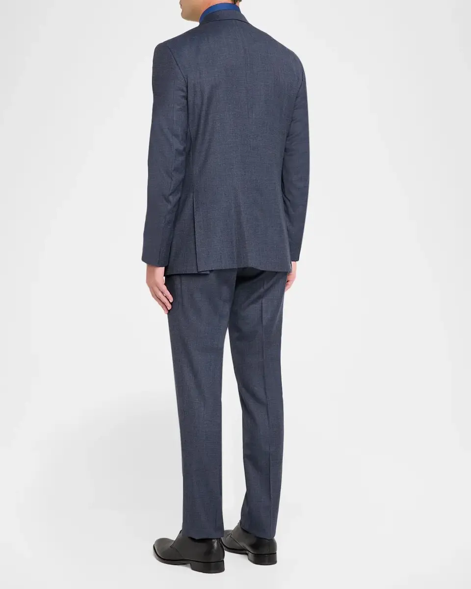 Canali Men's Impeccabile Wool Micro-Neat Two-Piece Suit | Thumbnail 3 Canali Men's Impeccabile Wool Micro-Neat Two-Piece Suit | Thumbnail 3