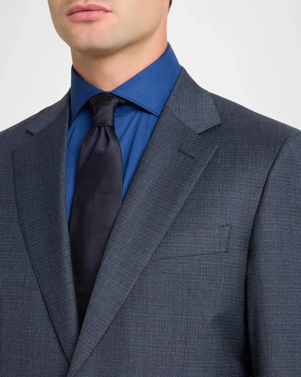 Canali Men's Impeccabile Wool Micro-Neat Two-Piece Suit | Thumbnail 6 Canali Men's Impeccabile Wool Micro-Neat Two-Piece Suit | Thumbnail 6