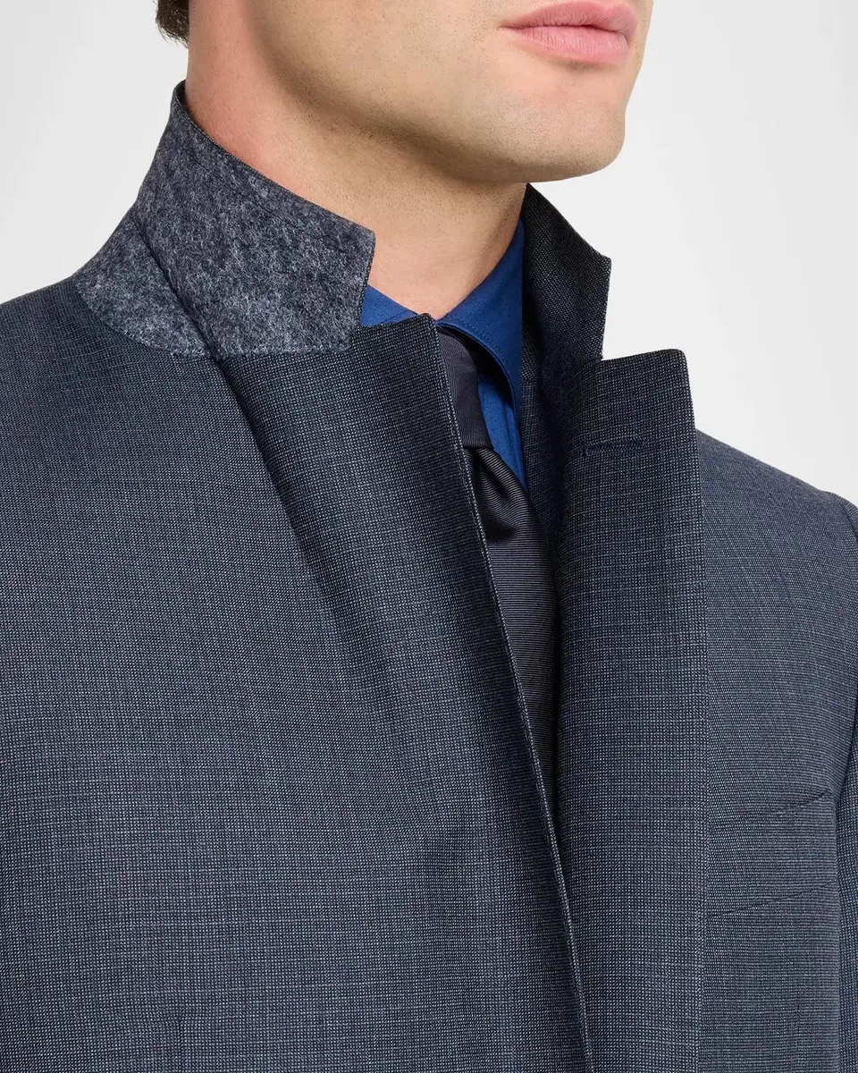 Canali Men's Impeccabile Wool Micro-Neat Two-Piece Suit | Thumbnail 8 Canali Men's Impeccabile Wool Micro-Neat Two-Piece Suit | Thumbnail 8