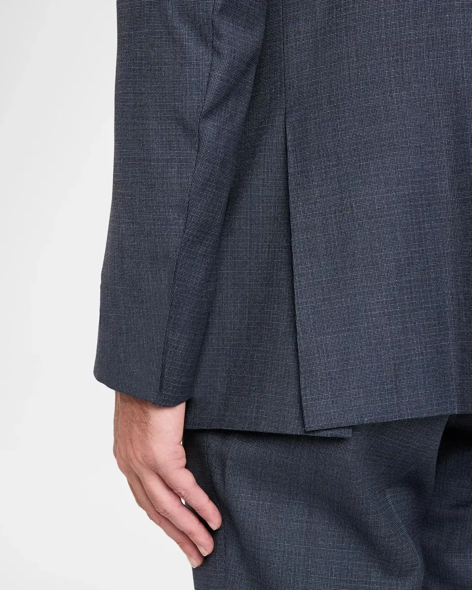Canali Men's Impeccabile Wool Micro-Neat Two-Piece Suit | Thumbnail 9 Canali Men's Impeccabile Wool Micro-Neat Two-Piece Suit | Thumbnail 9