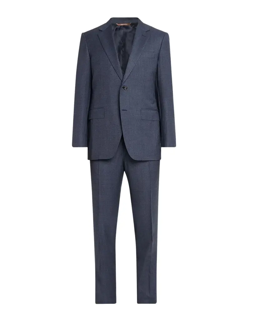 Men's Impeccabile Wool Micro-Neat Two-Piece Suit Men's Impeccabile Wool Micro-Neat Two-Piece Suit