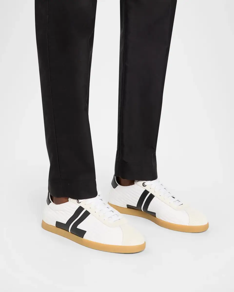 Lanvin Men's Nylon and Suede Low-Top Sneakers | Thumbnail 2 Lanvin Men's Nylon and Suede Low-Top Sneakers | Thumbnail 2