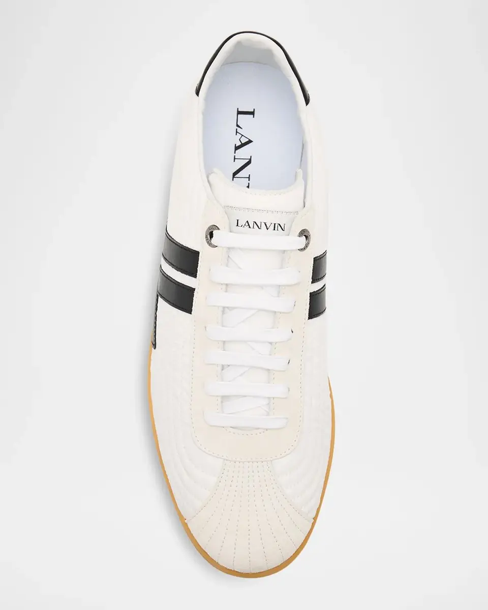 Lanvin Men's Nylon and Suede Low-Top Sneakers | Thumbnail 5 Lanvin Men's Nylon and Suede Low-Top Sneakers | Thumbnail 5
