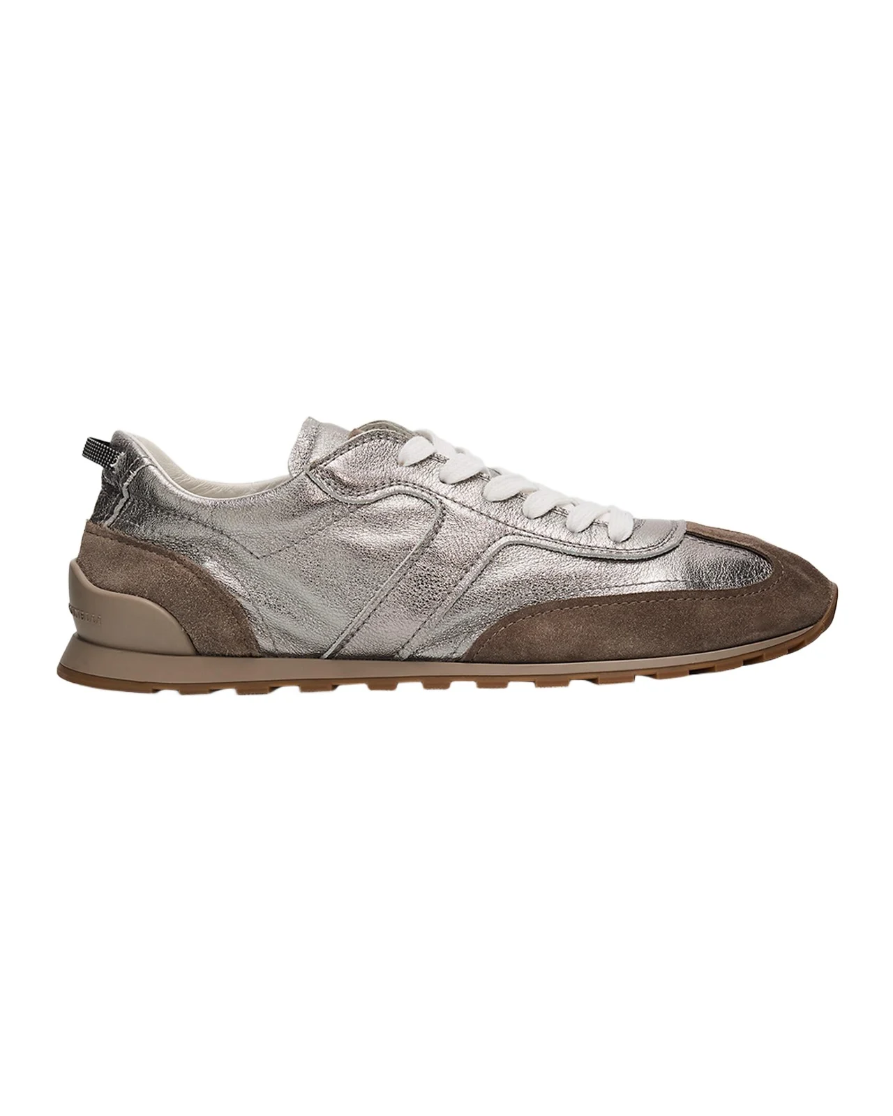 Monili Pull-Tab Crinkle-Effect Leather Low-Top Sneakers Monili Pull-Tab Crinkle-Effect Leather Low-Top Sneakers