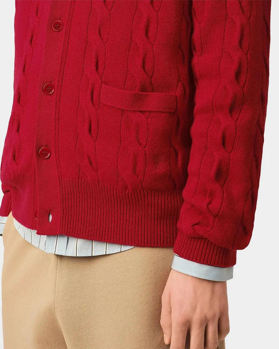 AMI PARIS Cable-Knit Wool Cardigan | Thumbnail 5 AMI PARIS Cable-Knit Wool Cardigan | Thumbnail 5