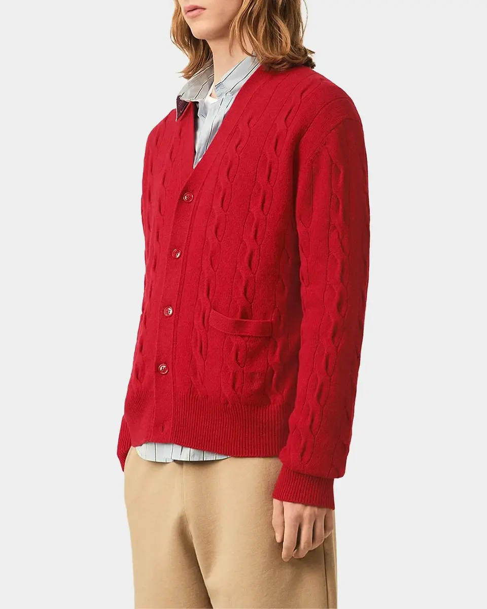 AMI PARIS Cable-Knit Wool Cardigan | Thumbnail 6 AMI PARIS Cable-Knit Wool Cardigan | Thumbnail 6