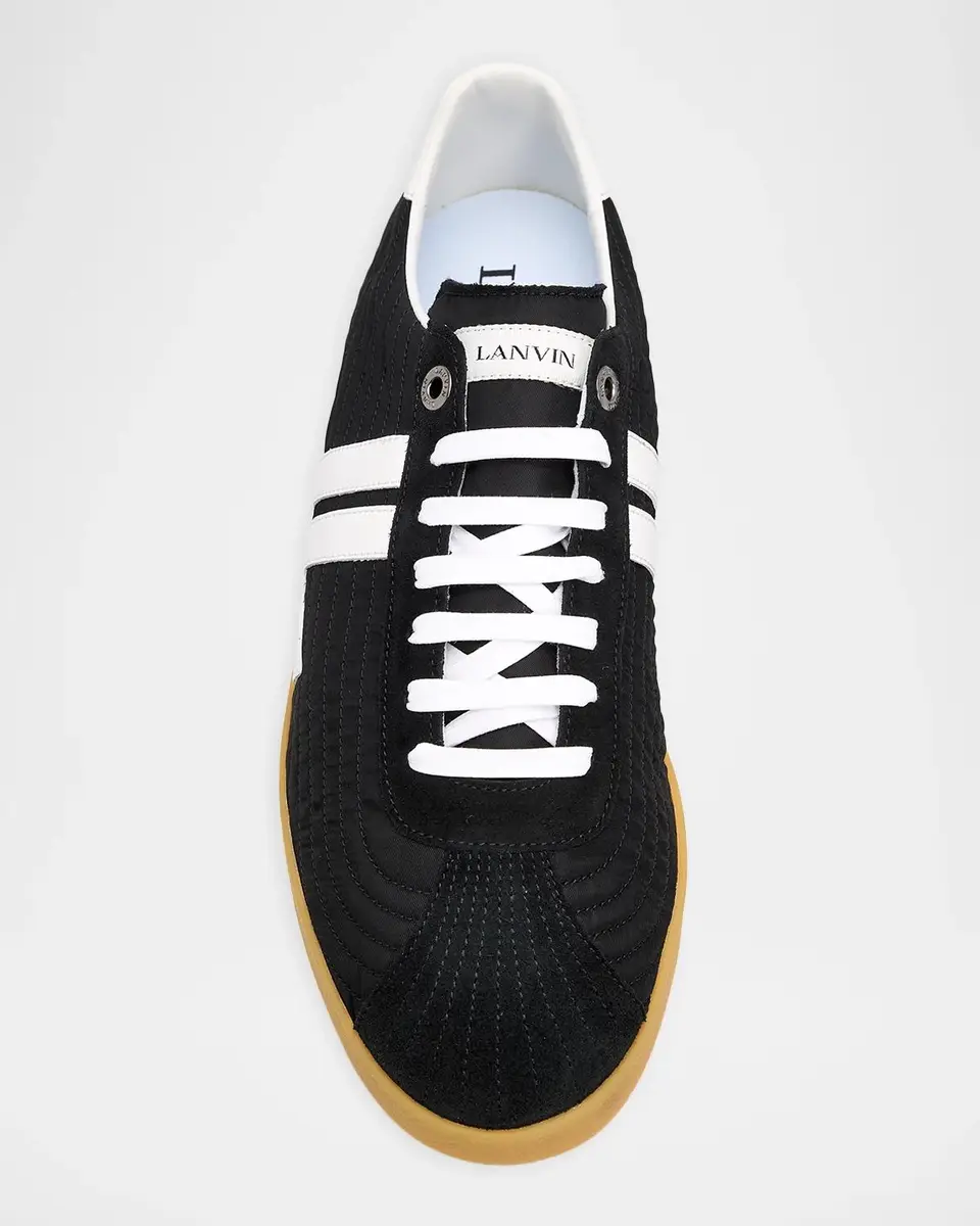 Lanvin Men's Nylon and Suede Low-Top Sneakers | Thumbnail 5 Lanvin Men's Nylon and Suede Low-Top Sneakers | Thumbnail 5
