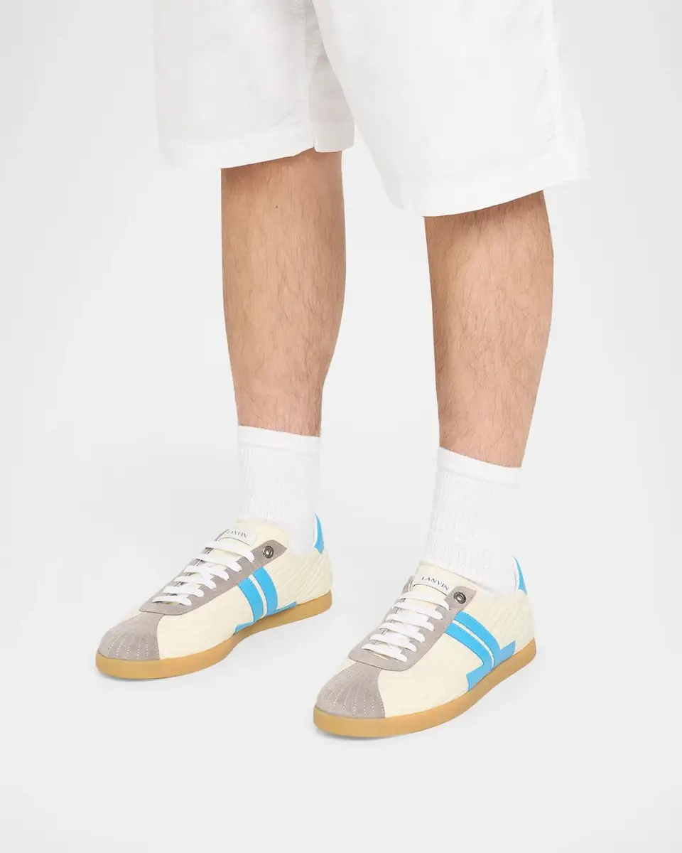 Lanvin Men's Nylon and Suede Low-Top Sneakers | Thumbnail 2 Lanvin Men's Nylon and Suede Low-Top Sneakers | Thumbnail 2