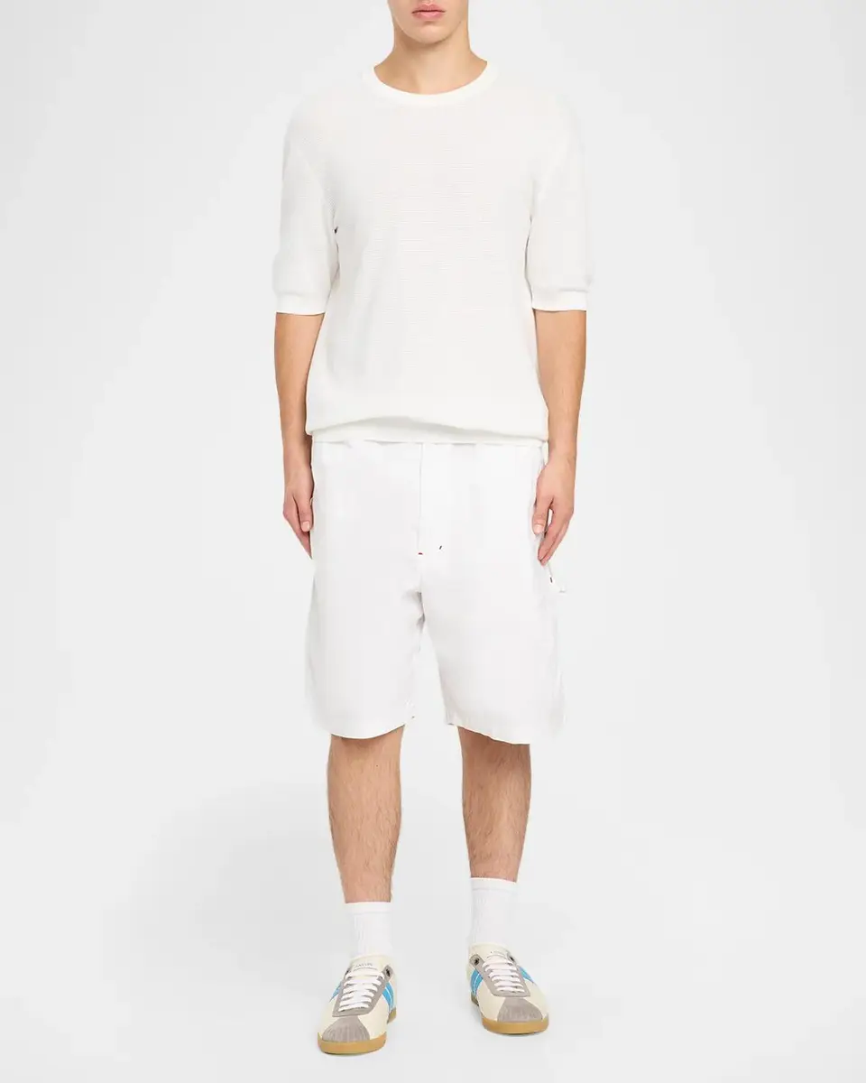 Lanvin Men's Nylon and Suede Low-Top Sneakers | Thumbnail 3 Lanvin Men's Nylon and Suede Low-Top Sneakers | Thumbnail 3