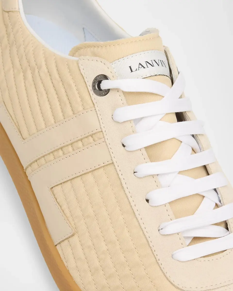 Lanvin Men's Nylon and Suede Low-Top Sneakers | Thumbnail 4 Lanvin Men's Nylon and Suede Low-Top Sneakers | Thumbnail 4