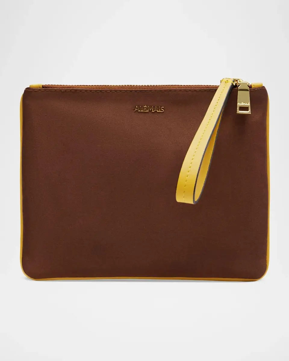 ALÉMAIS Ace Horse-Embroidered Flat Pouch Bag | Thumbnail 3 ALÉMAIS Ace Horse-Embroidered Flat Pouch Bag | Thumbnail 3