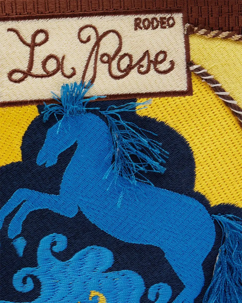 ALÉMAIS Ace Horse-Embroidered Flat Pouch Bag | Thumbnail 4 ALÉMAIS Ace Horse-Embroidered Flat Pouch Bag | Thumbnail 4