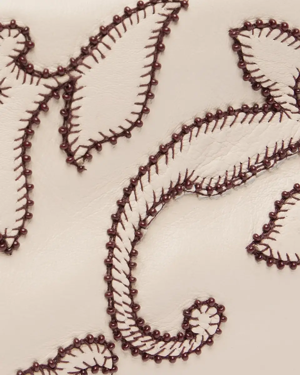 ALÉMAIS Duke Beaded Applique Leather Top-Handle Bag | Thumbnail 3