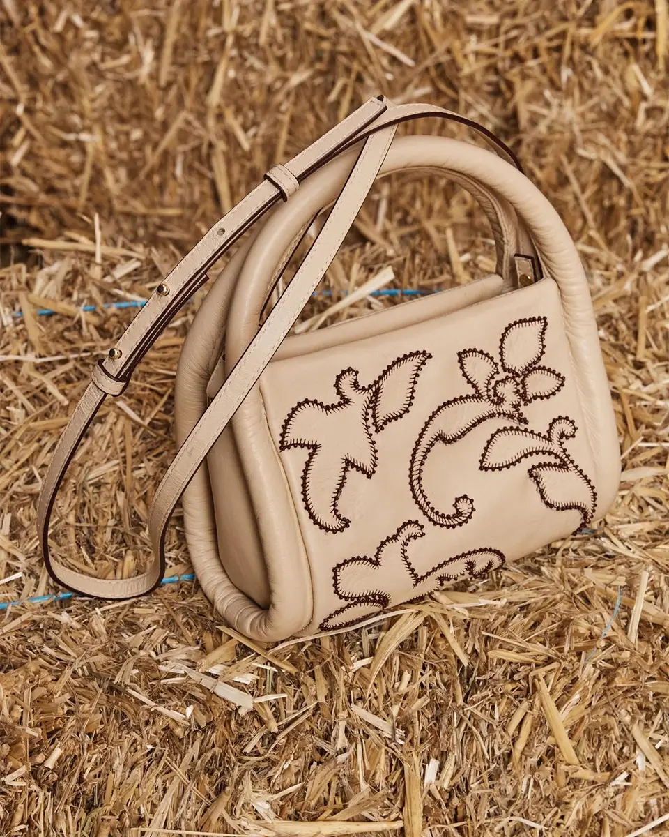 ALÉMAIS Duke Beaded Applique Leather Top-Handle Bag | Thumbnail 5