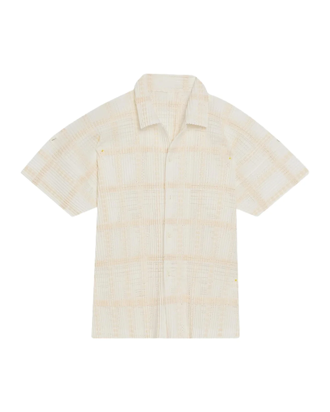 Homme Plissé Issey Miyake Men's Ramie Short-Sleeve Shirt