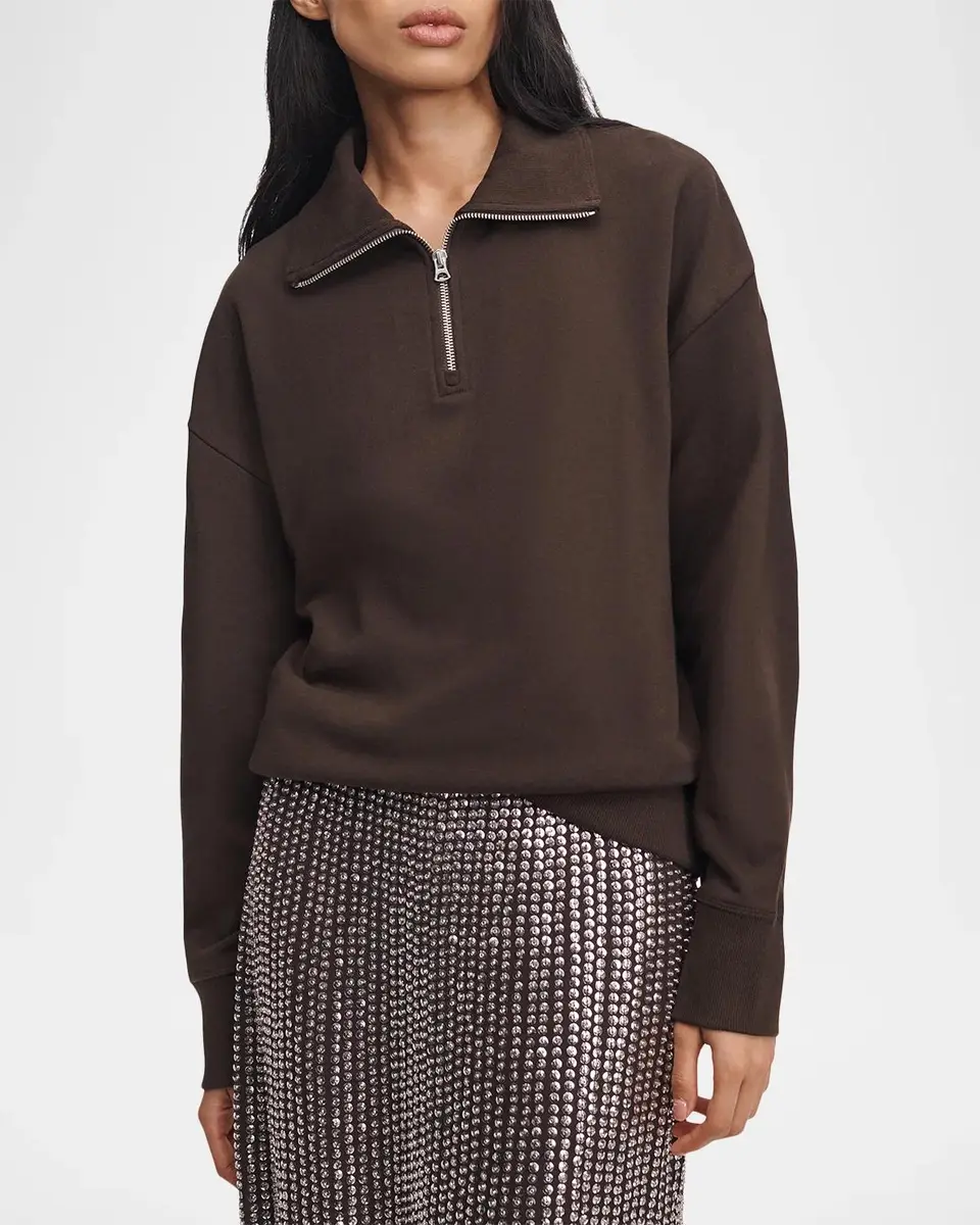 rag & bone The Everyday Terry Half-Zip Sweatshirt | Thumbnail 4 rag & bone The Everyday Terry Half-Zip Sweatshirt | Thumbnail 4