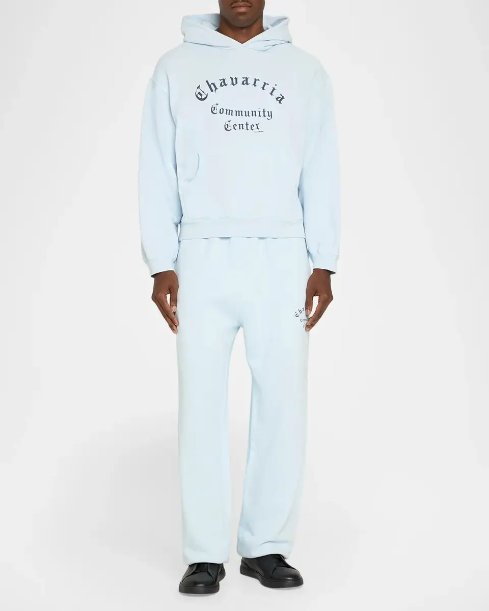 Willy Chavarria Men's Chavarria Community Center Cotton Hoodie | Thumbnail 2 Willy Chavarria Men's Chavarria Community Center Cotton Hoodie | Thumbnail 2