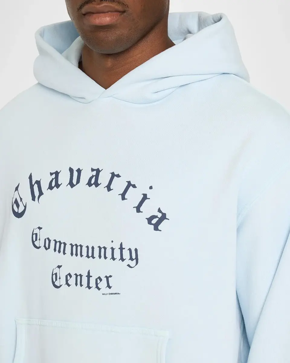 Willy Chavarria Men's Chavarria Community Center Cotton Hoodie | Thumbnail 5 Willy Chavarria Men's Chavarria Community Center Cotton Hoodie | Thumbnail 5