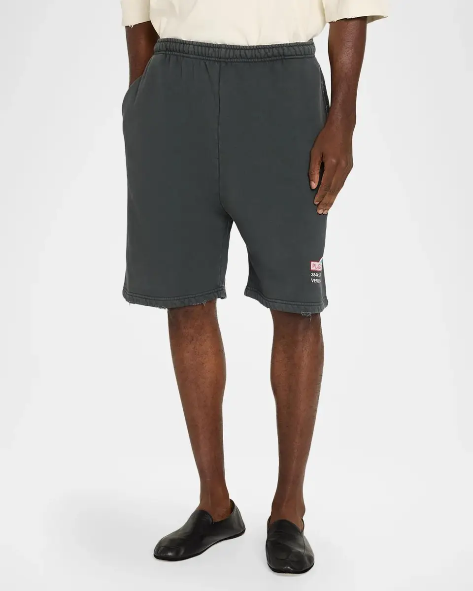 Willy Chavarria Men's Plaza Chavarria Buffalo Sweatshorts | Thumbnail 4 Willy Chavarria Men's Plaza Chavarria Buffalo Sweatshorts | Thumbnail 4