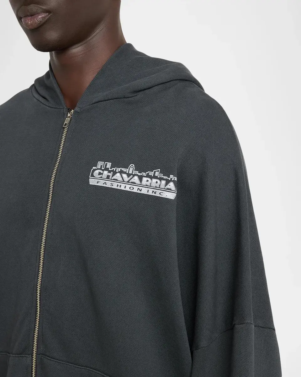 Willy Chavarria Men's Chavarria Licensed Designs Full-Zip Hoodie | Thumbnail 5 Willy Chavarria Men's Chavarria Licensed Designs Full-Zip Hoodie | Thumbnail 5