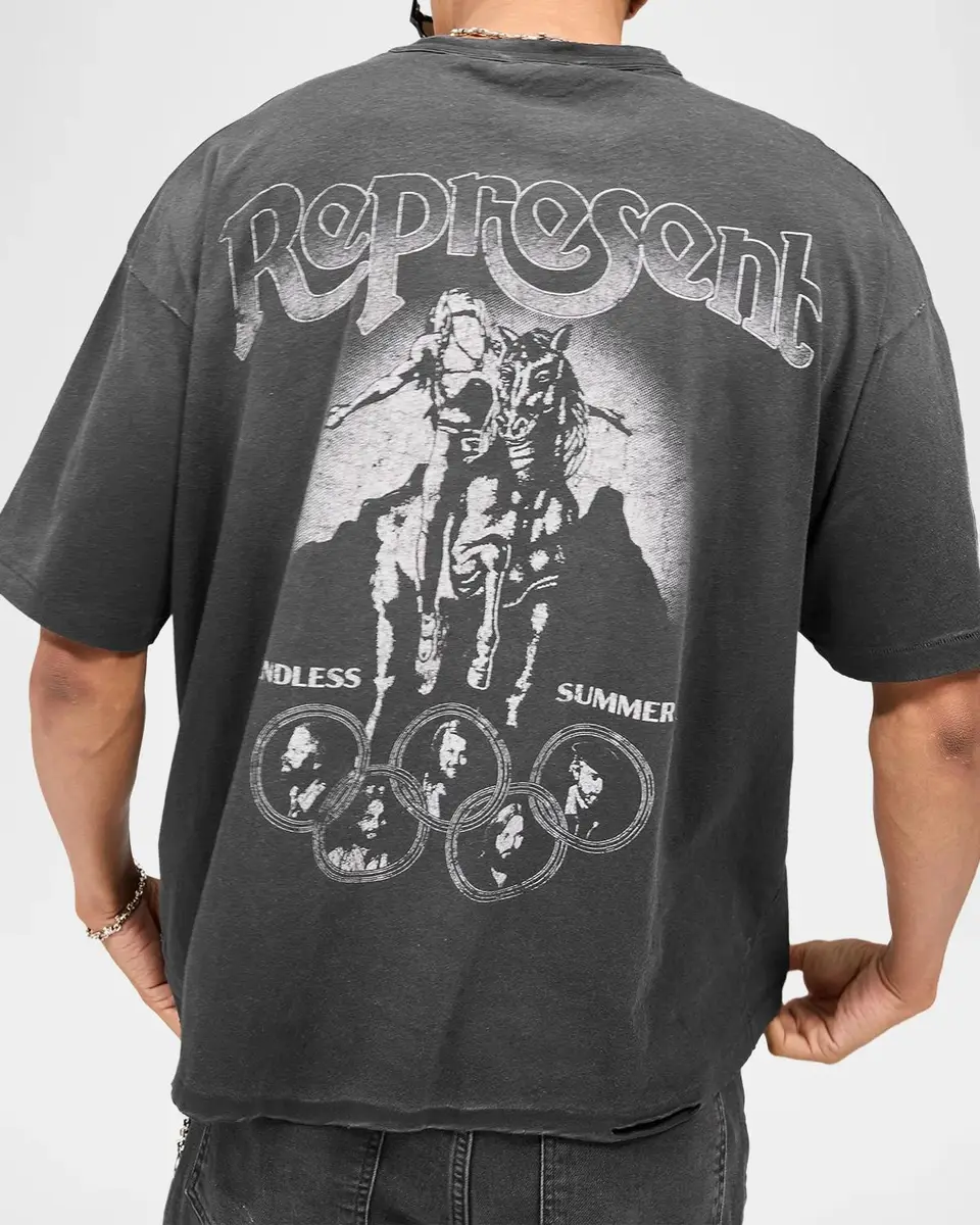 Represent x The Beach Boys Men's Western Logo T-Shirt | Thumbnail 3