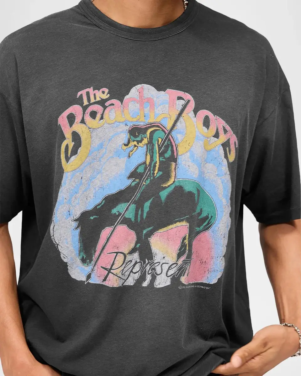 Represent x The Beach Boys Men's Western Logo T-Shirt | Thumbnail 5