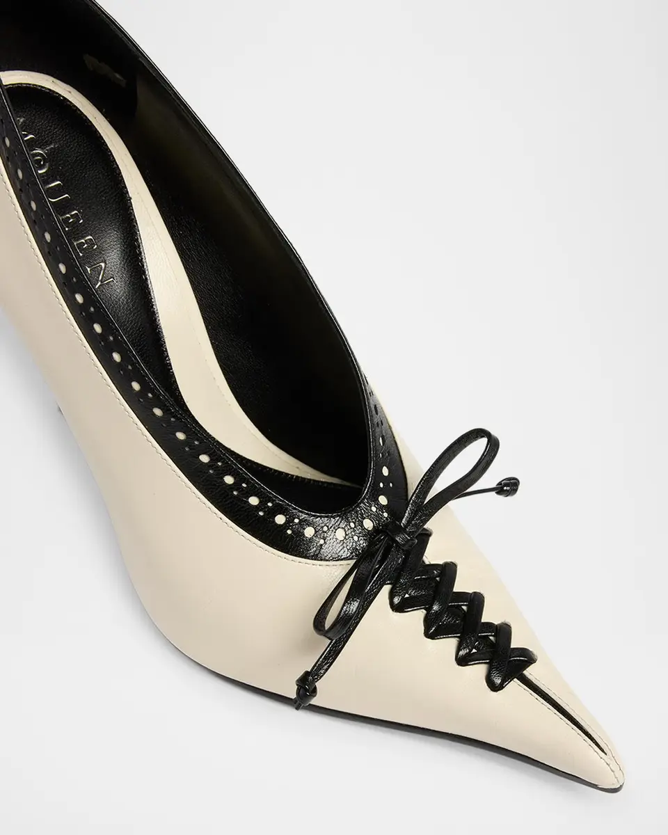 Alexander McQueen 110mm Koko Leather Wedge Pumps | Thumbnail 5
