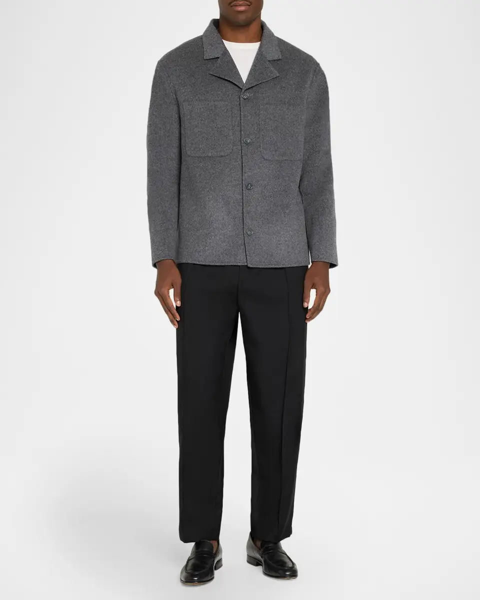 OFFICINE GÉNÉRALE Men's Wool Overshirt | Thumbnail 2 OFFICINE GÉNÉRALE Men's Wool Overshirt | Thumbnail 2