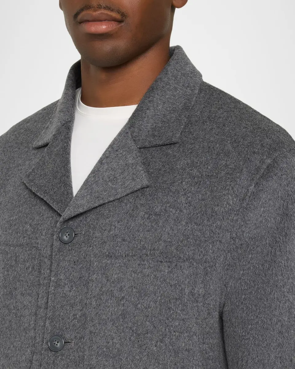 OFFICINE GÉNÉRALE Men's Wool Overshirt | Thumbnail 5 OFFICINE GÉNÉRALE Men's Wool Overshirt | Thumbnail 5