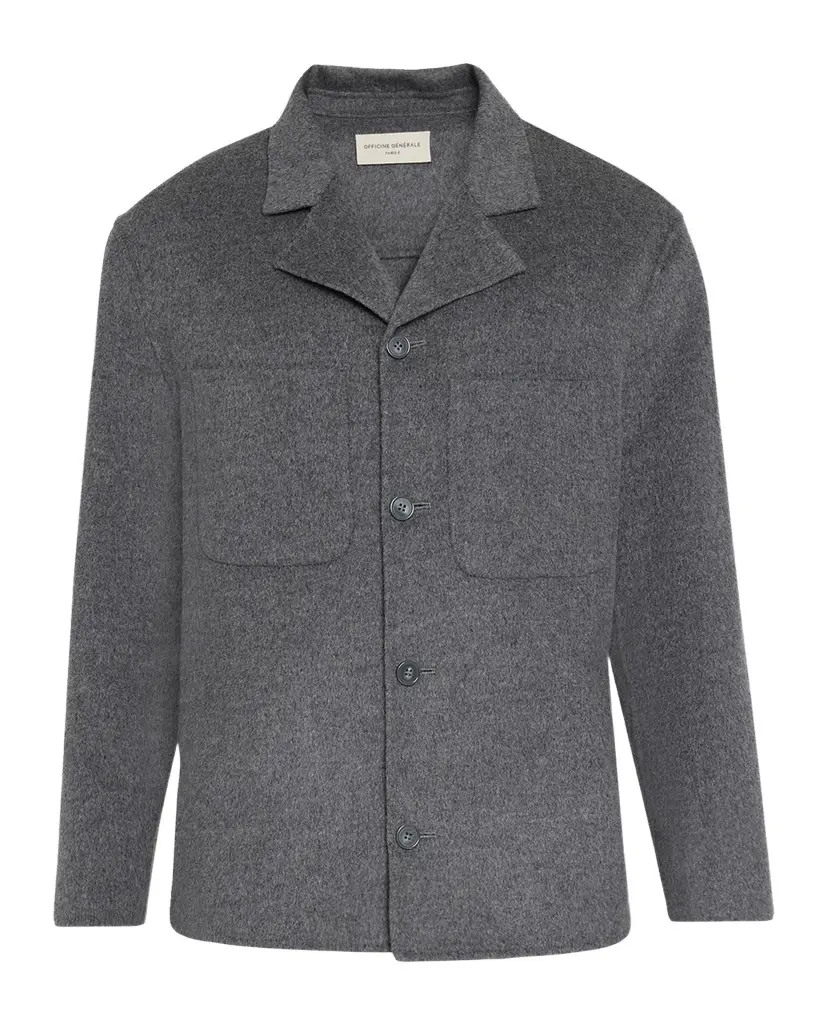 OFFICINE GÉNÉRALE Men's Wool Overshirt