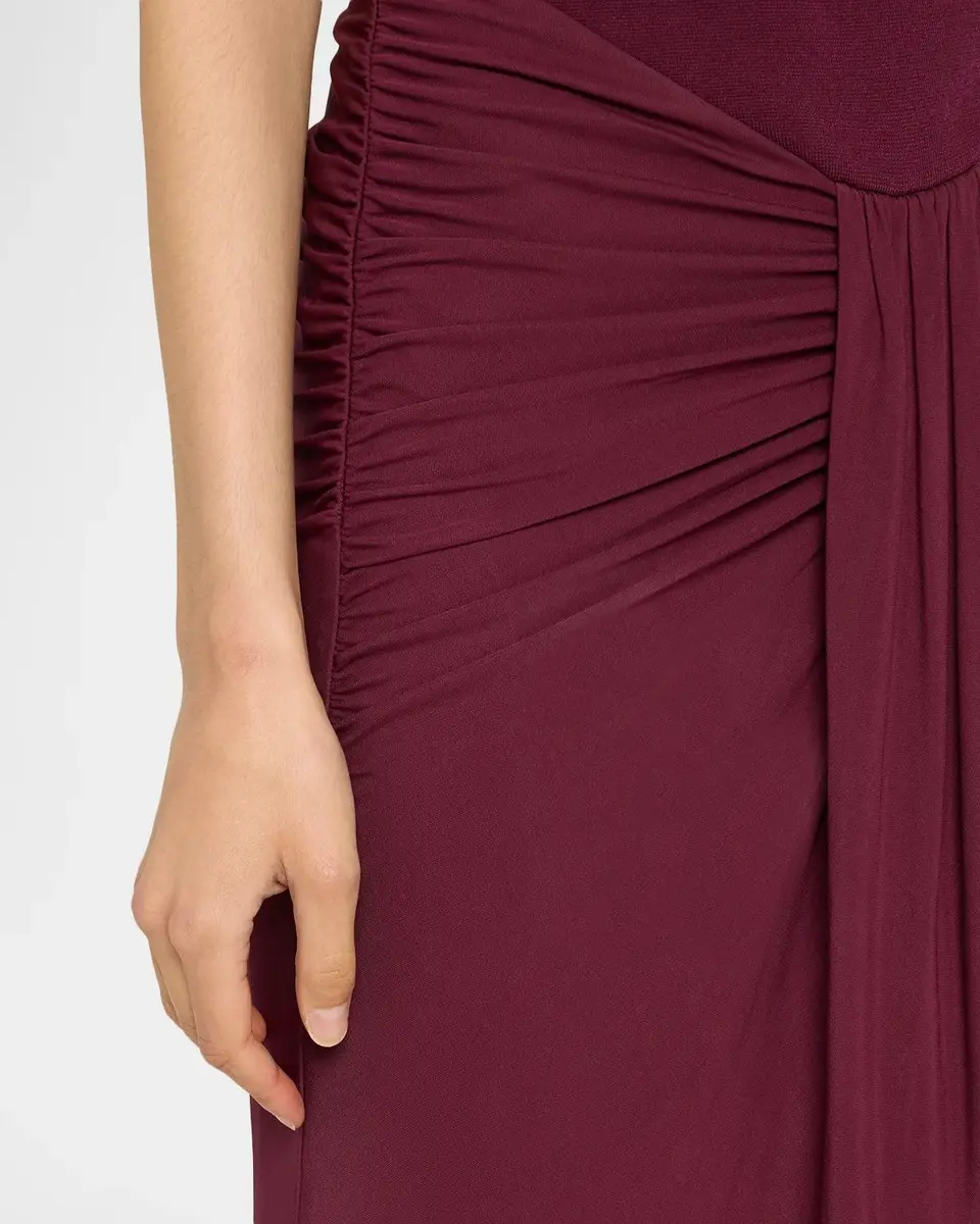 Simkhai Matilde Draped Cap-Sleeve Jersey Gown | Thumbnail 5