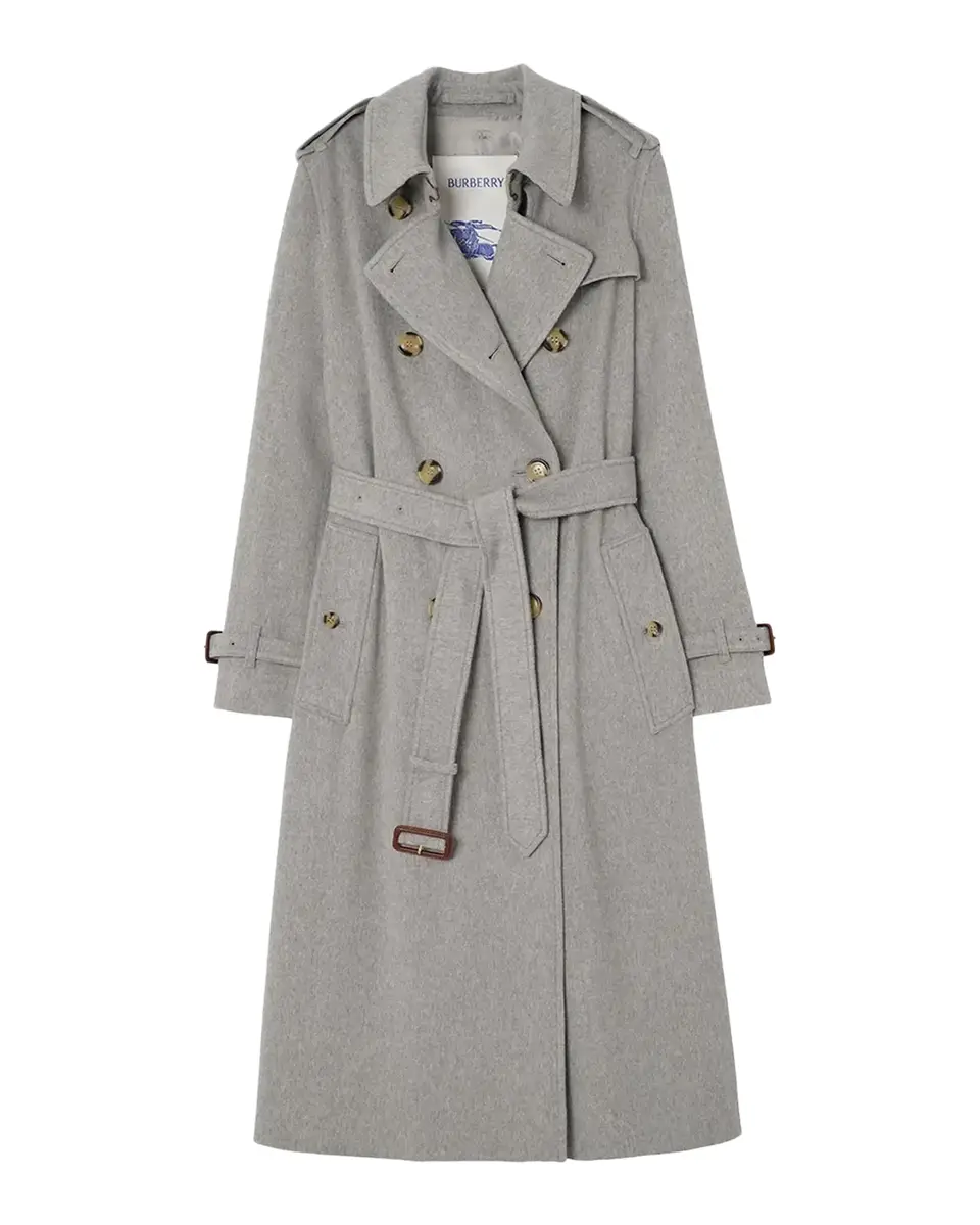 Burberry Kensington Cashmere Double-Breasted Belted Trench Coat | Thumbnail 2 Burberry Kensington Cashmere Double-Breasted Belted Trench Coat | Thumbnail 2