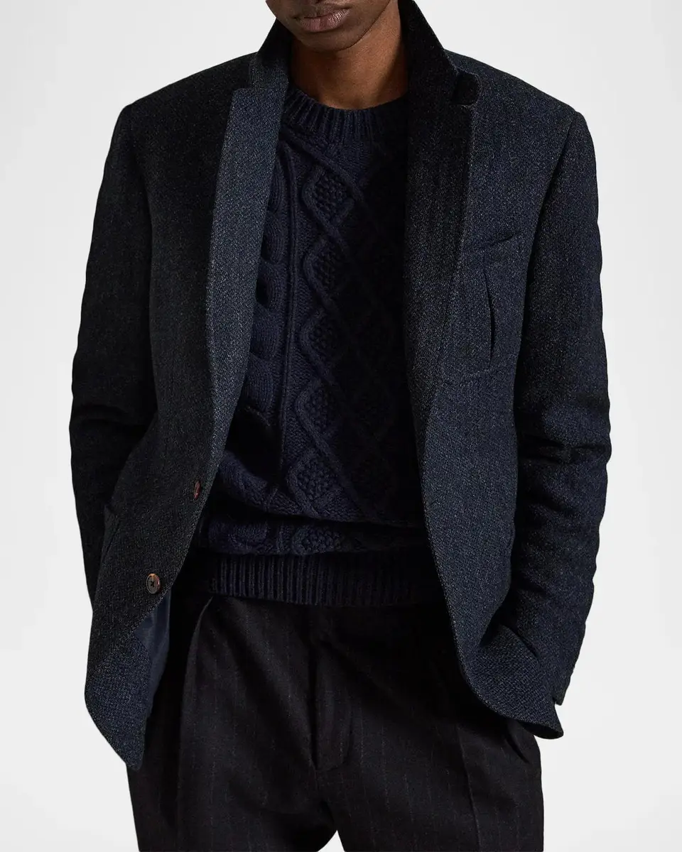 Polo Ralph Lauren Men's Polo Tailored Fit Tweed Suit Jacket | Thumbnail 4
