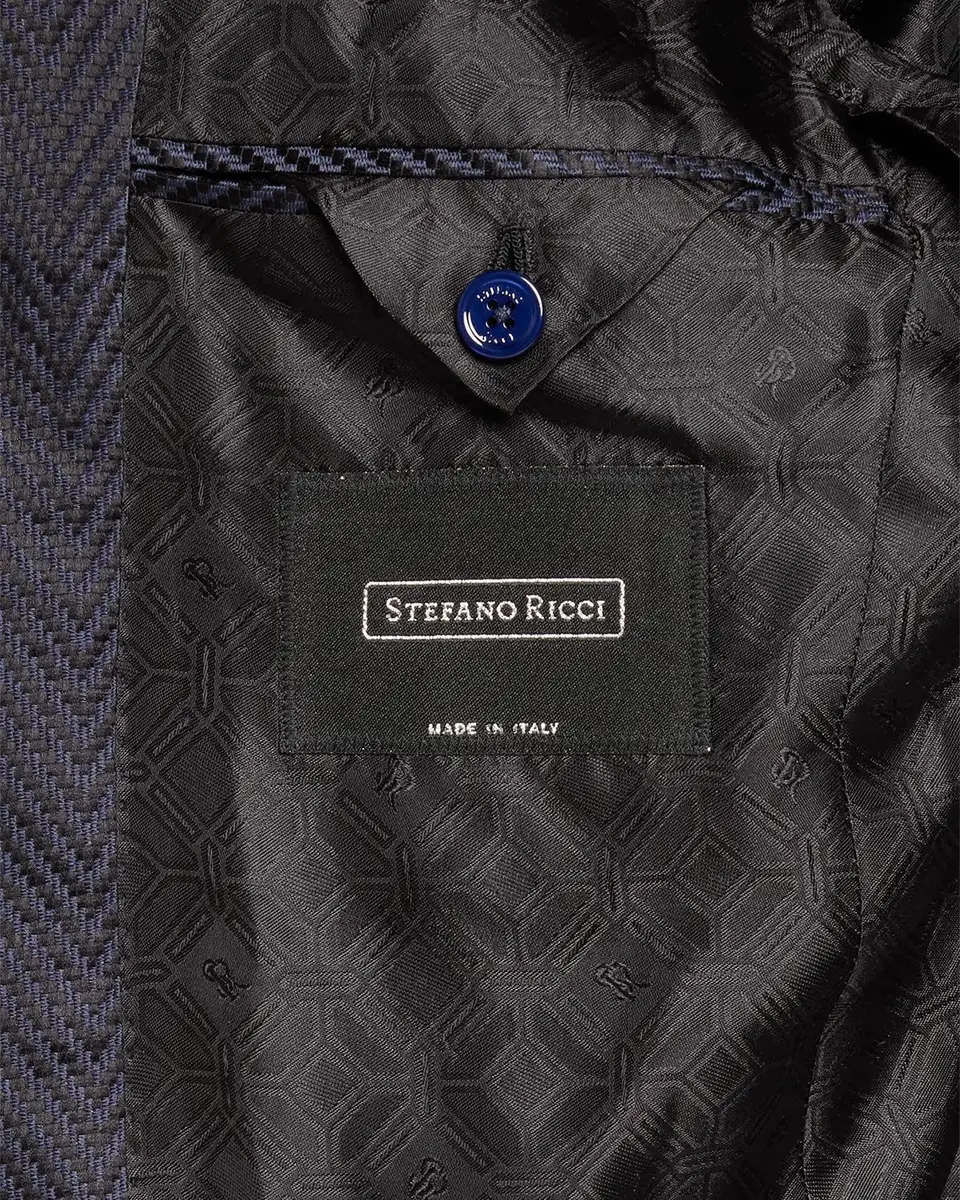 Stefano Ricci Men's Silk-Wool Herringbone Single-Breasted Sport Coat | Thumbnail 6